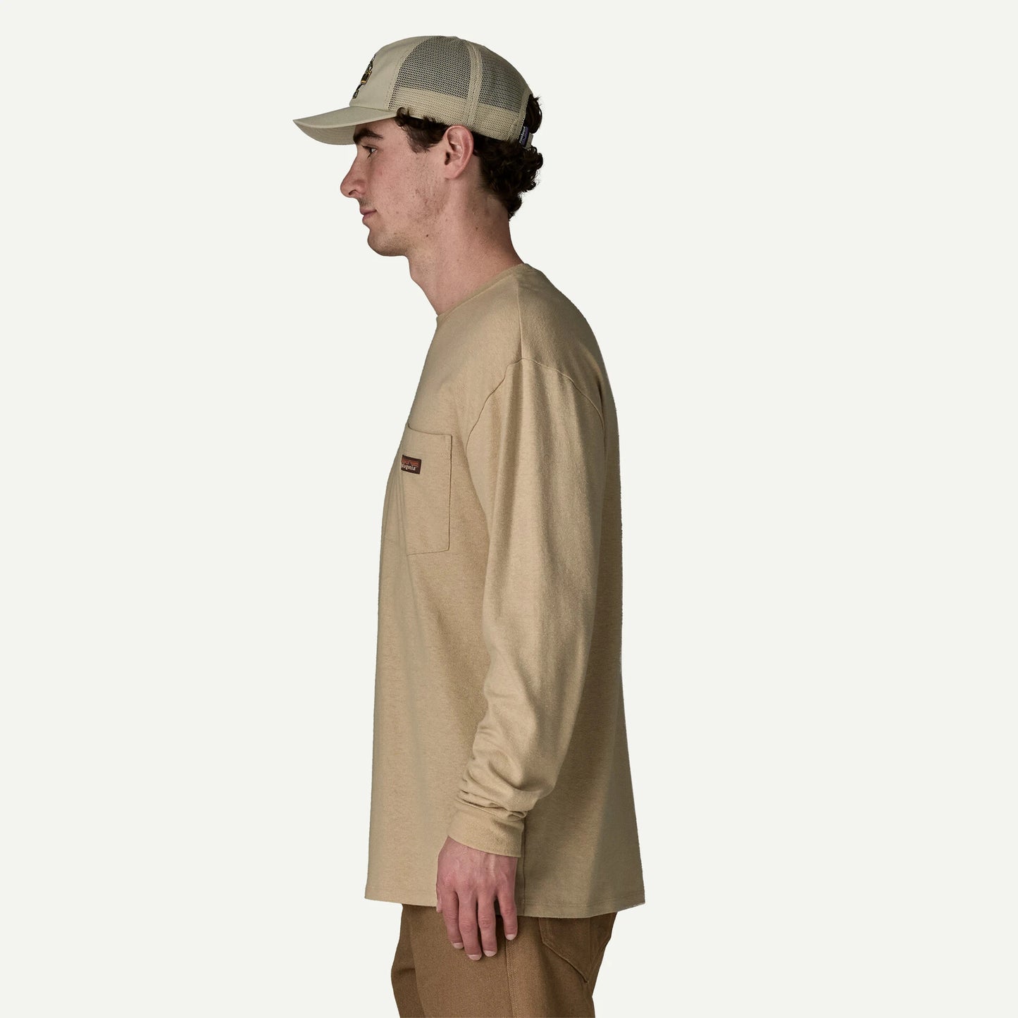 Men's Long-Sleeved Work Pocket T-Shirt - US 3226