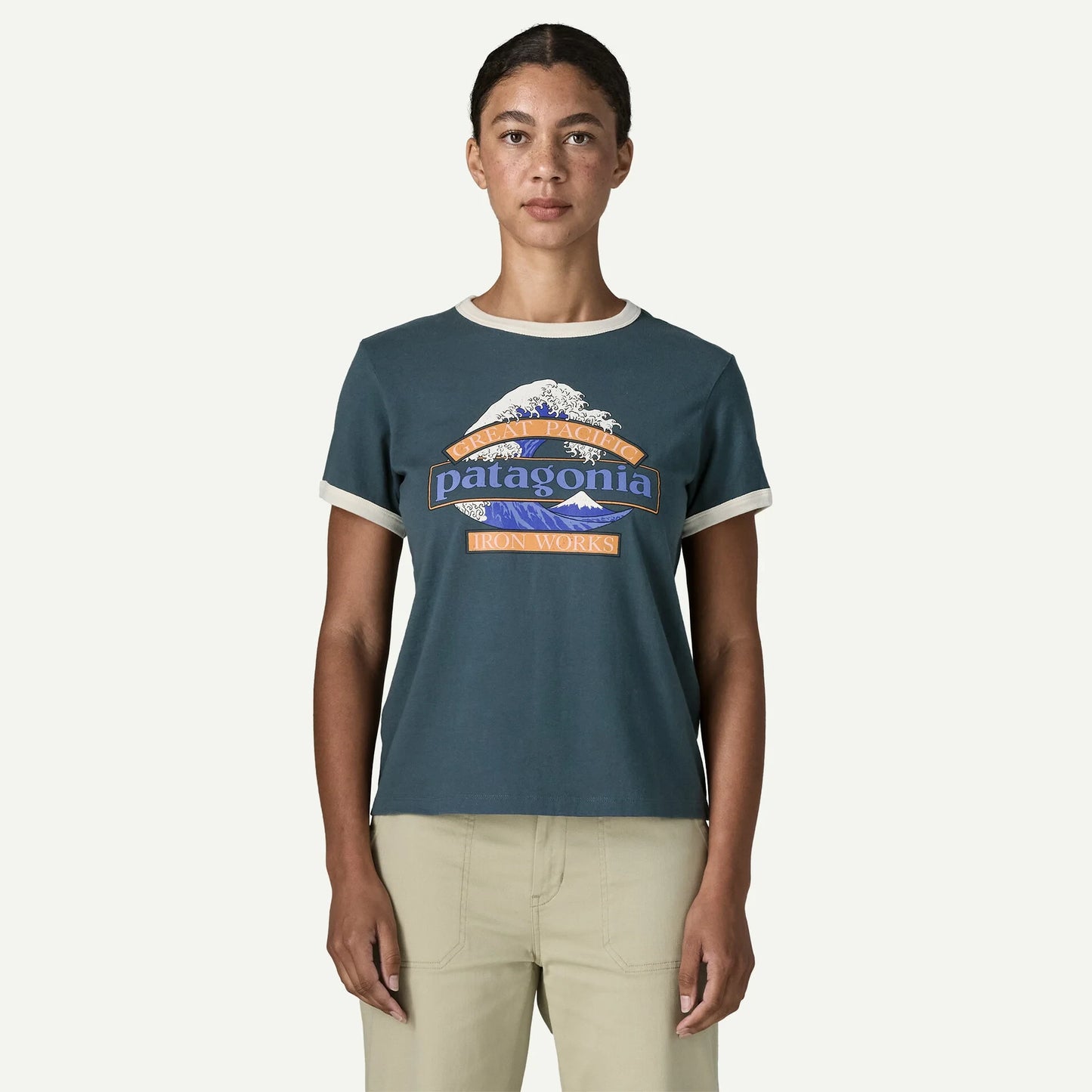 Women's Great Waves Ringer Tee - US 7122