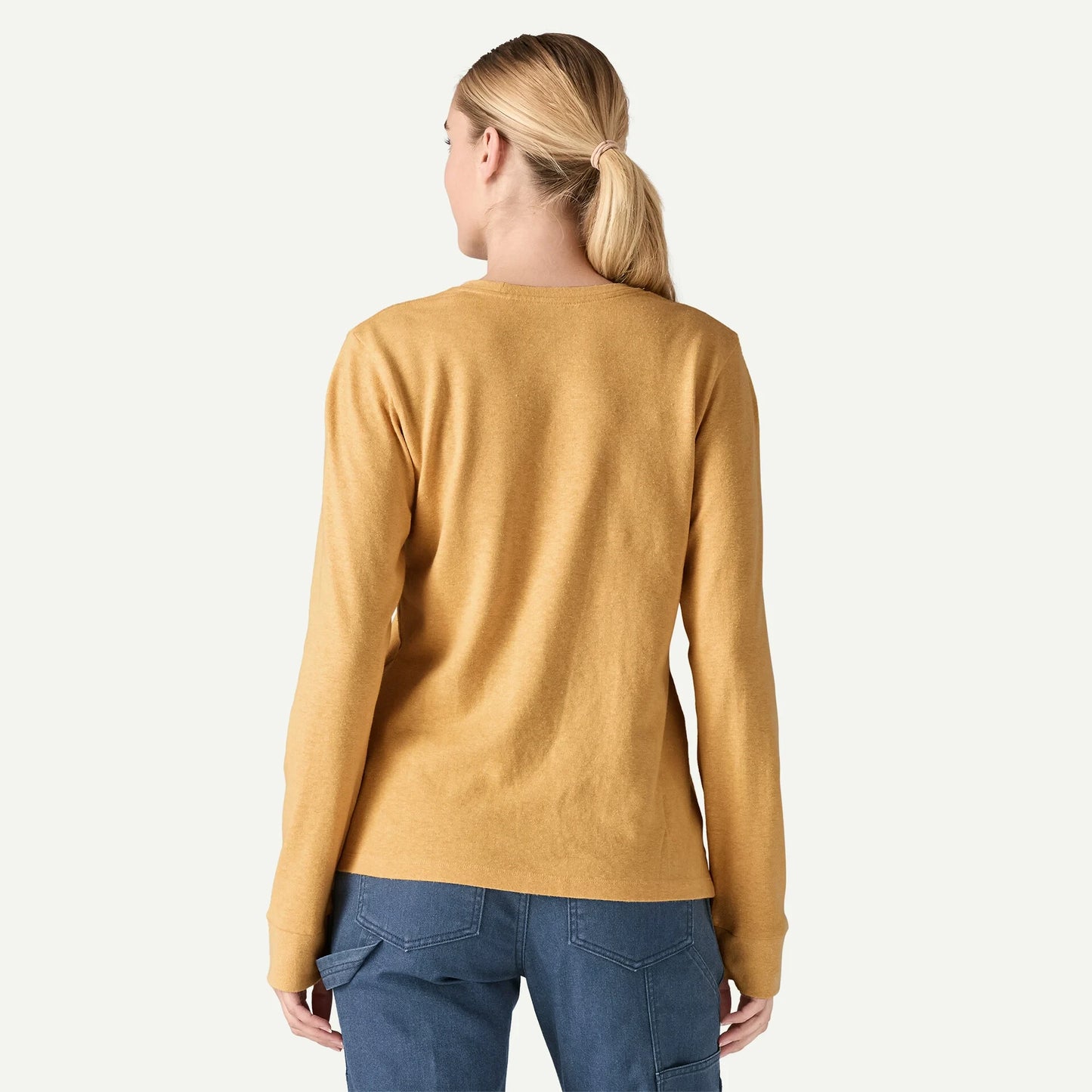 Women's Long-Sleeved Work Pocket T-Shirt - US 8684