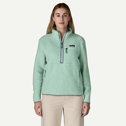 Women's Retro Pile Fleece Marsupial Pullover - US 2056