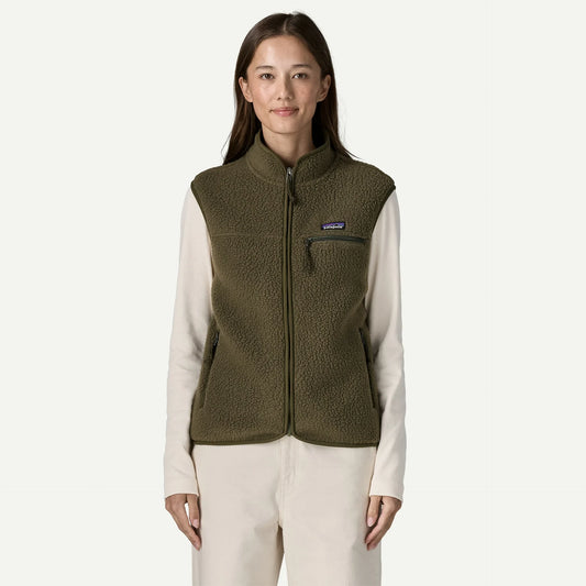 Women's Retro Pile Fleece Vest - US 7378