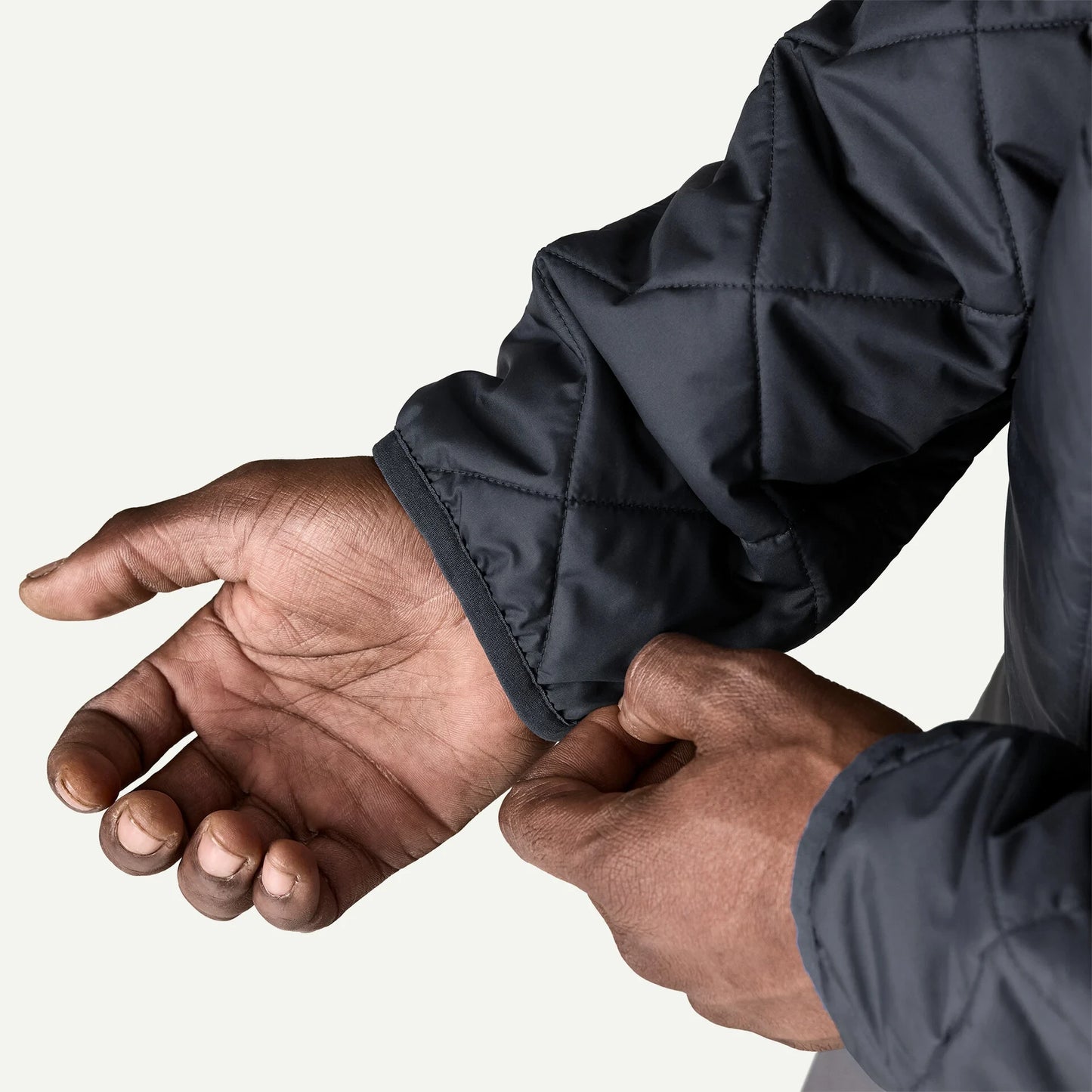 Men's Diamond Quilted Bomber Hoody - US 8953