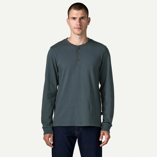 Men's Long-Sleeved Henley Shirt - US 2858