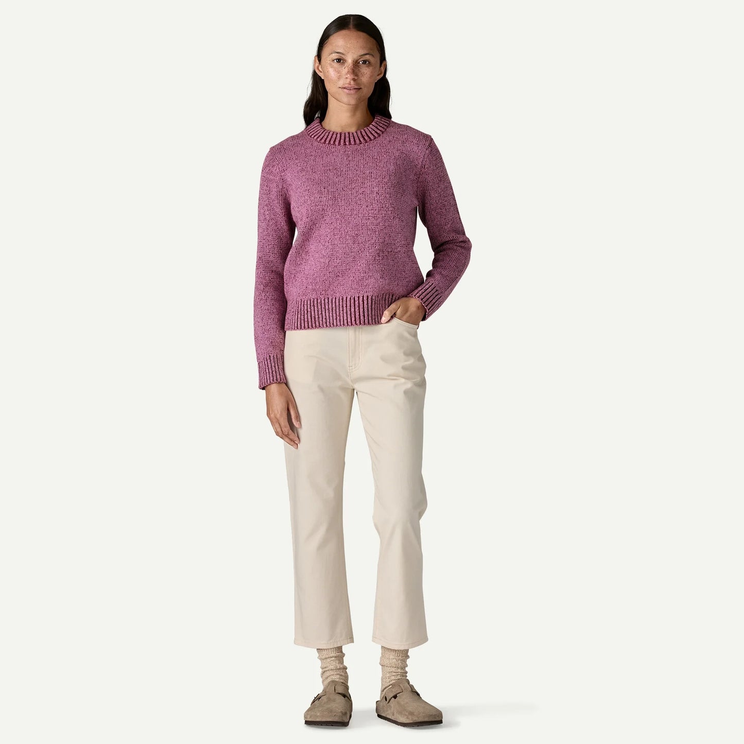 Women's Recycled Wool-Blend Crewneck Sweater - US 4536