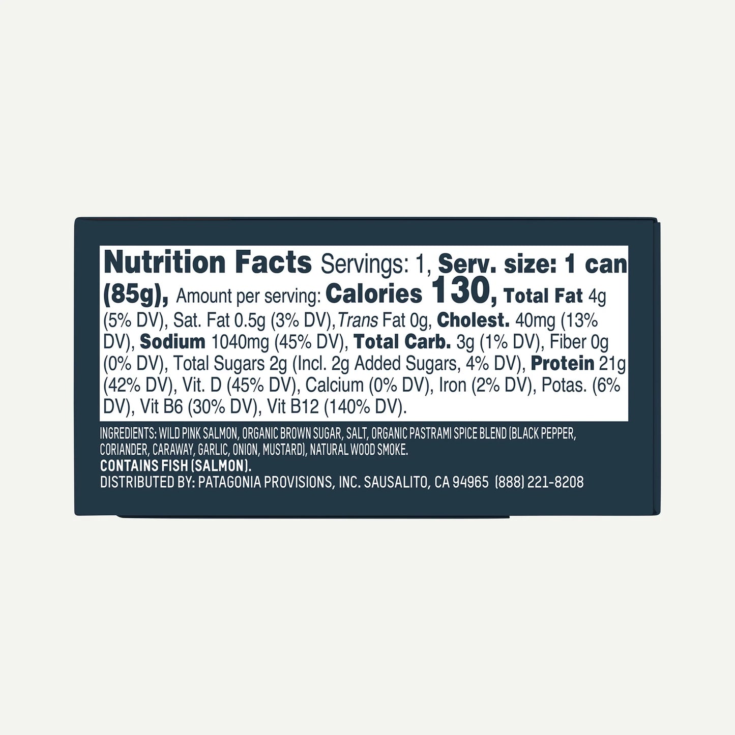 Canned Smoked Wild Pink Salmon with Pastrami Spice - US 6260