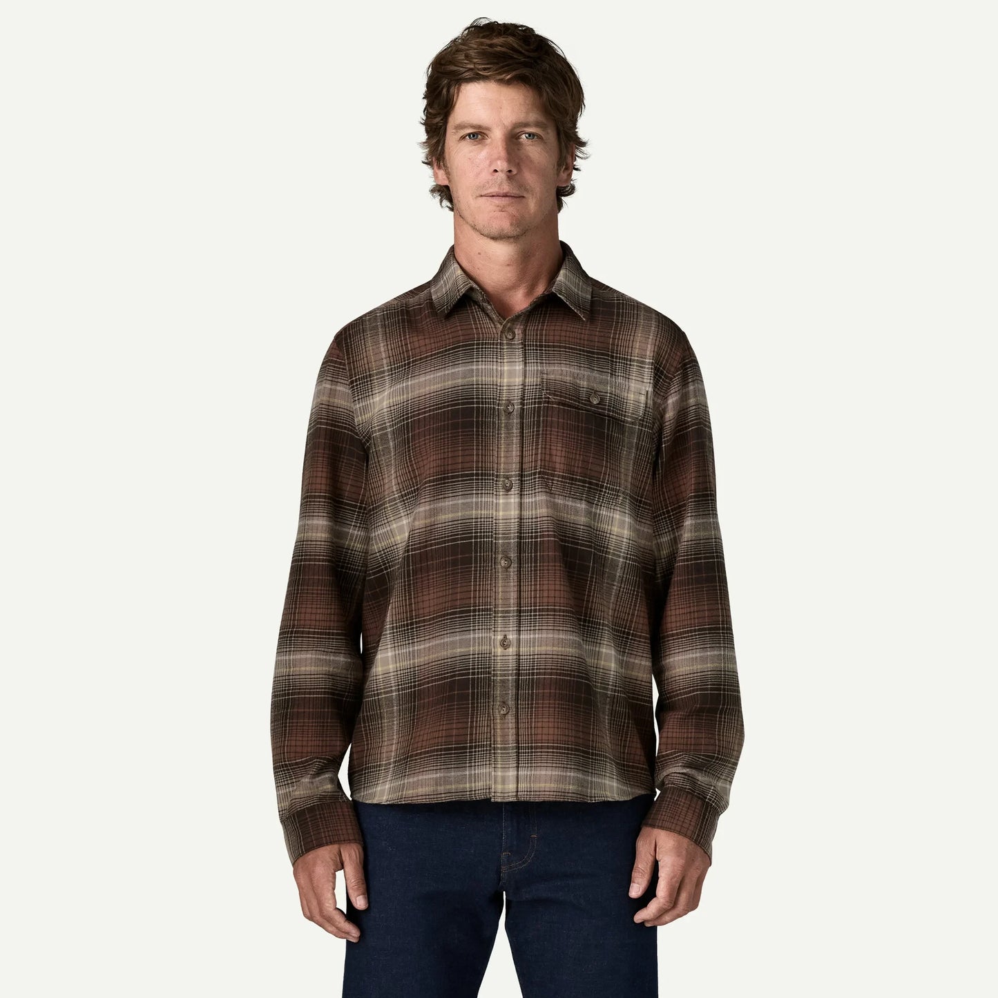 Men's Long-Sleeved Lightweight Fjord Flannel Shirt - US 6928
