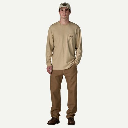 Men's Long-Sleeved Work Pocket T-Shirt - US 3226