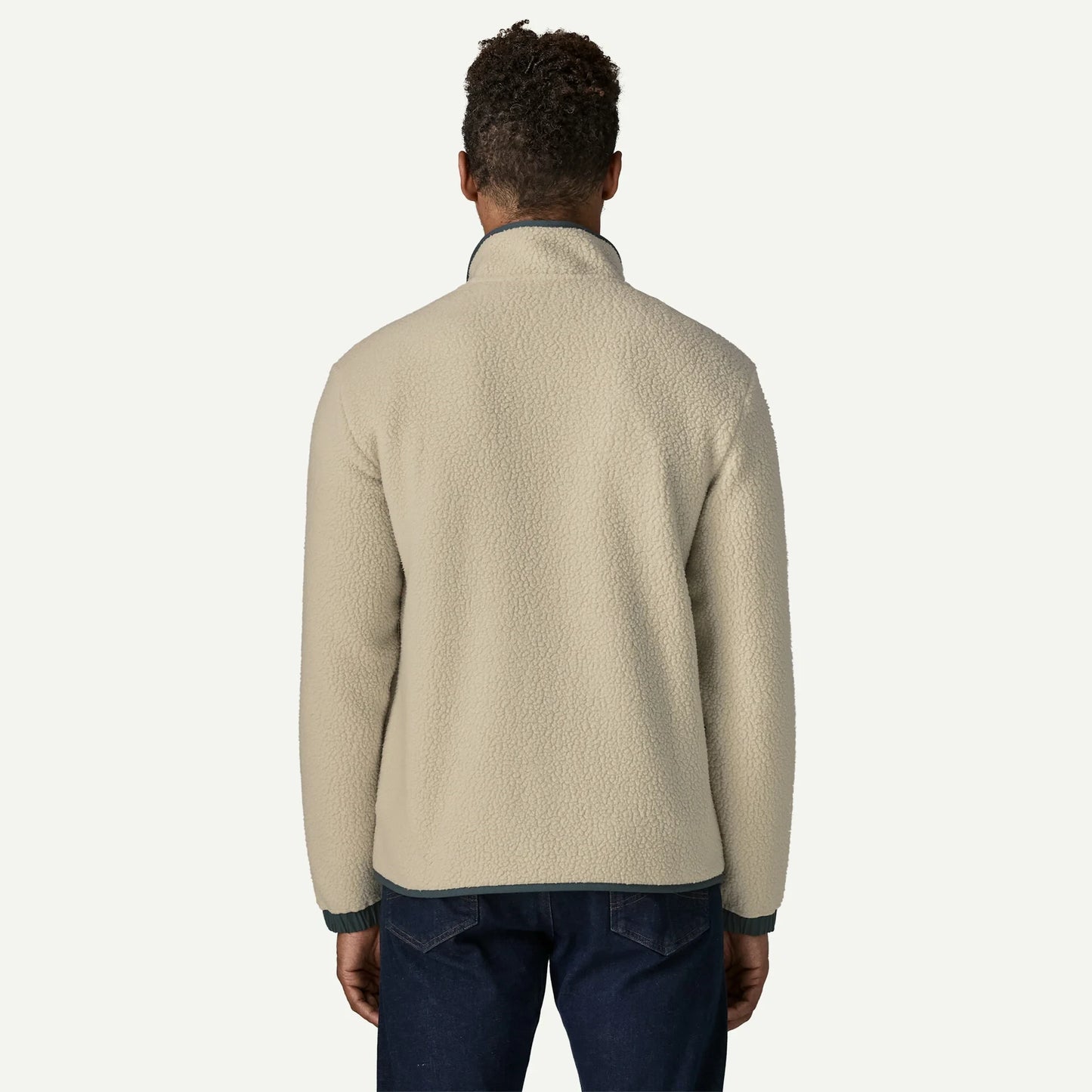 Men's Retro Pile Fleece Patch Jacket - US 0429