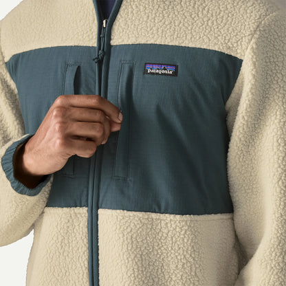 Men's Retro Pile Fleece Patch Jacket - US 0429