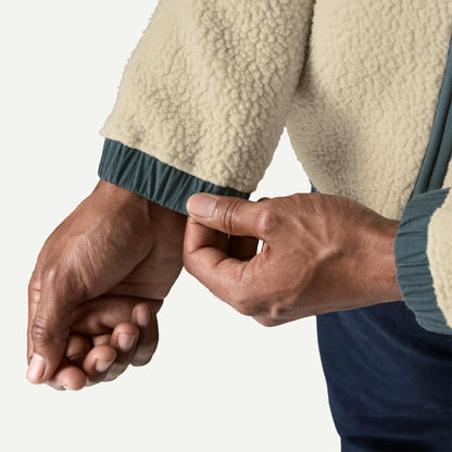 Men's Retro Pile Fleece Patch Jacket - US 4471