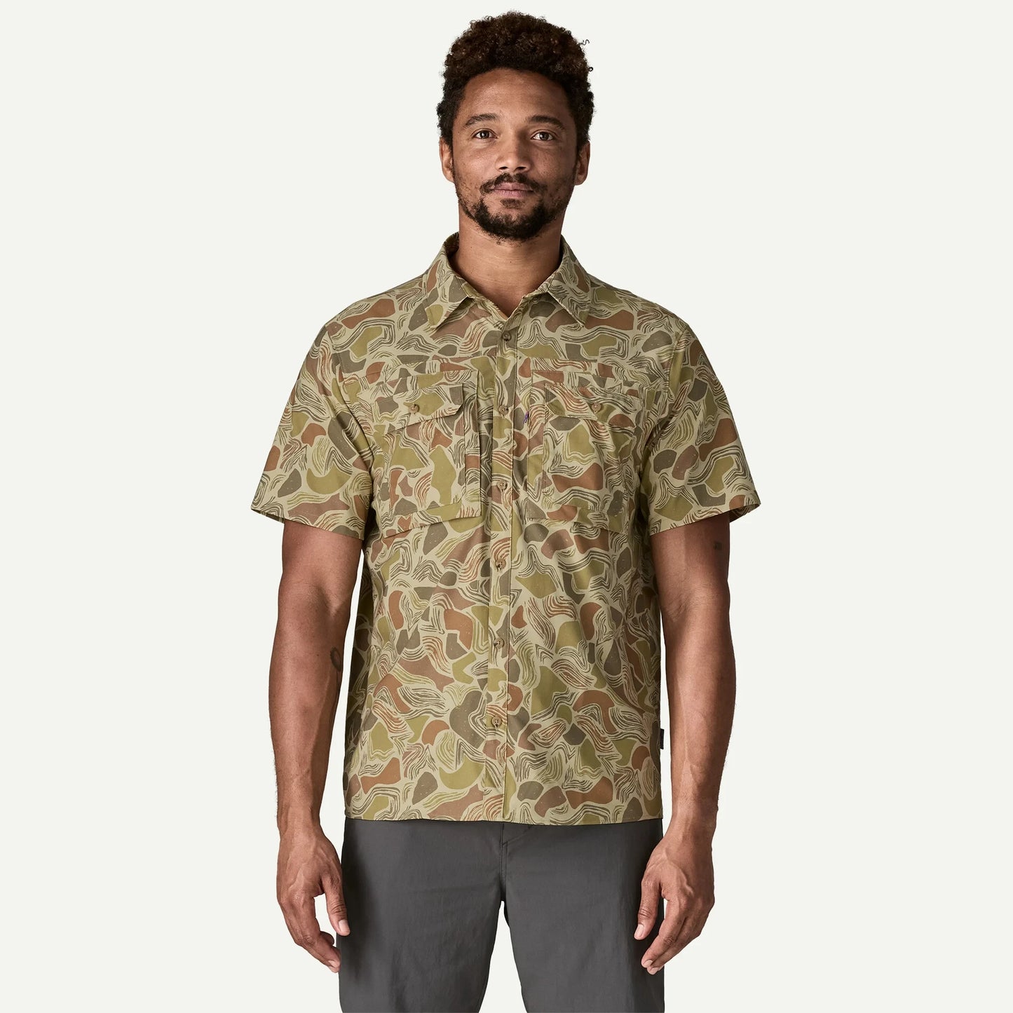 Men's Short-Sleeved Self-Guided Sun Shirt - US 8925