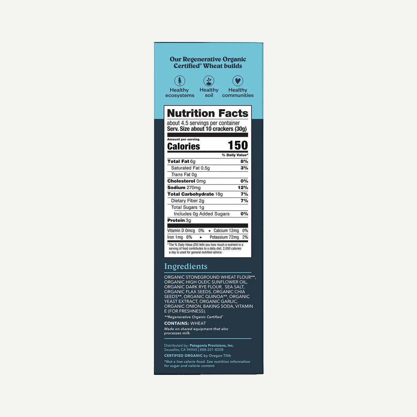 Organic Multiseed Crackers - US 6186