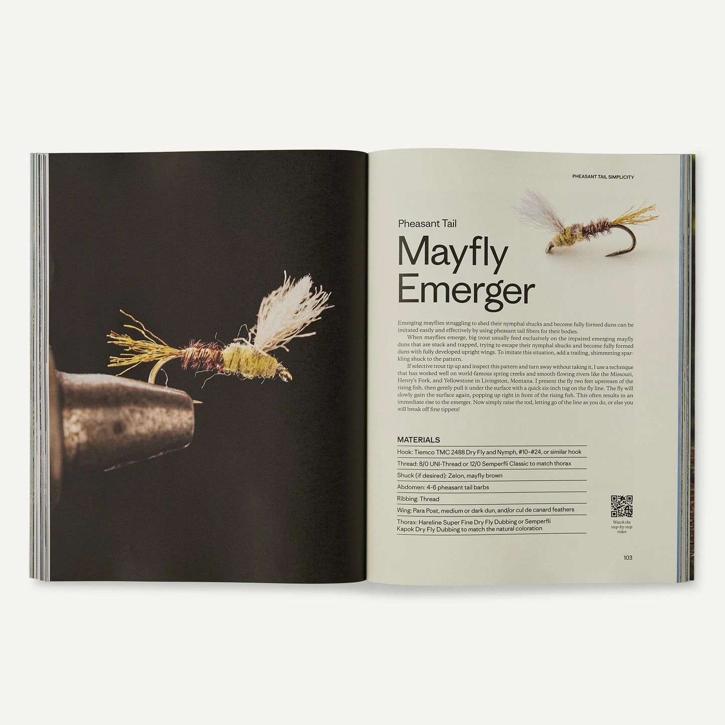 "Pheasant Tail Simplicity: Recipes and Techniques for Successful Fly Fishing" (by Yvon Chouinard, Craig Mathews, and Mauro Mazzo) - US 5664