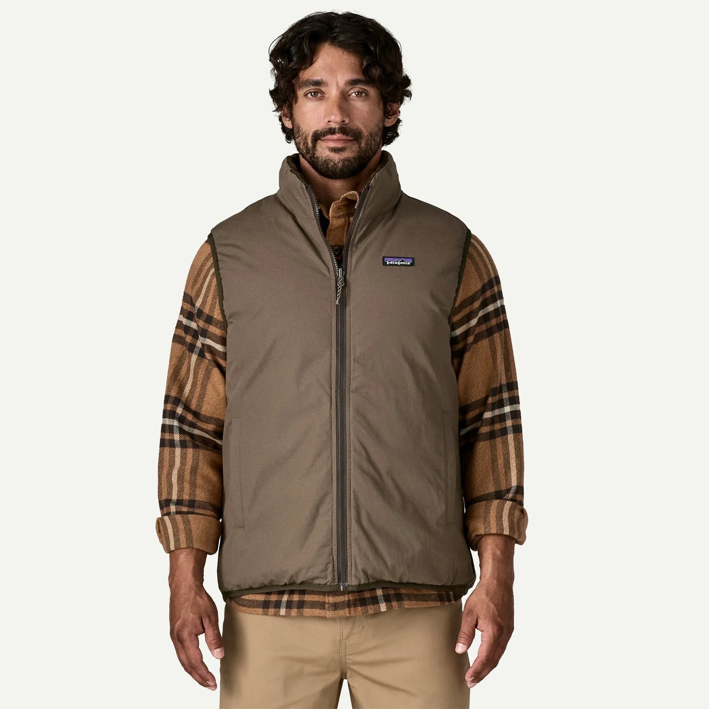Reversible Cotton Down Vest - US 6091