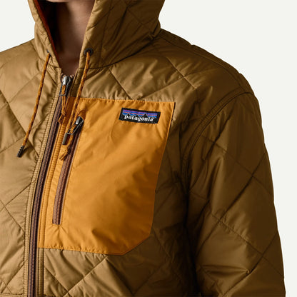 Women's Diamond Quilted Bomber Hoody - US 8259