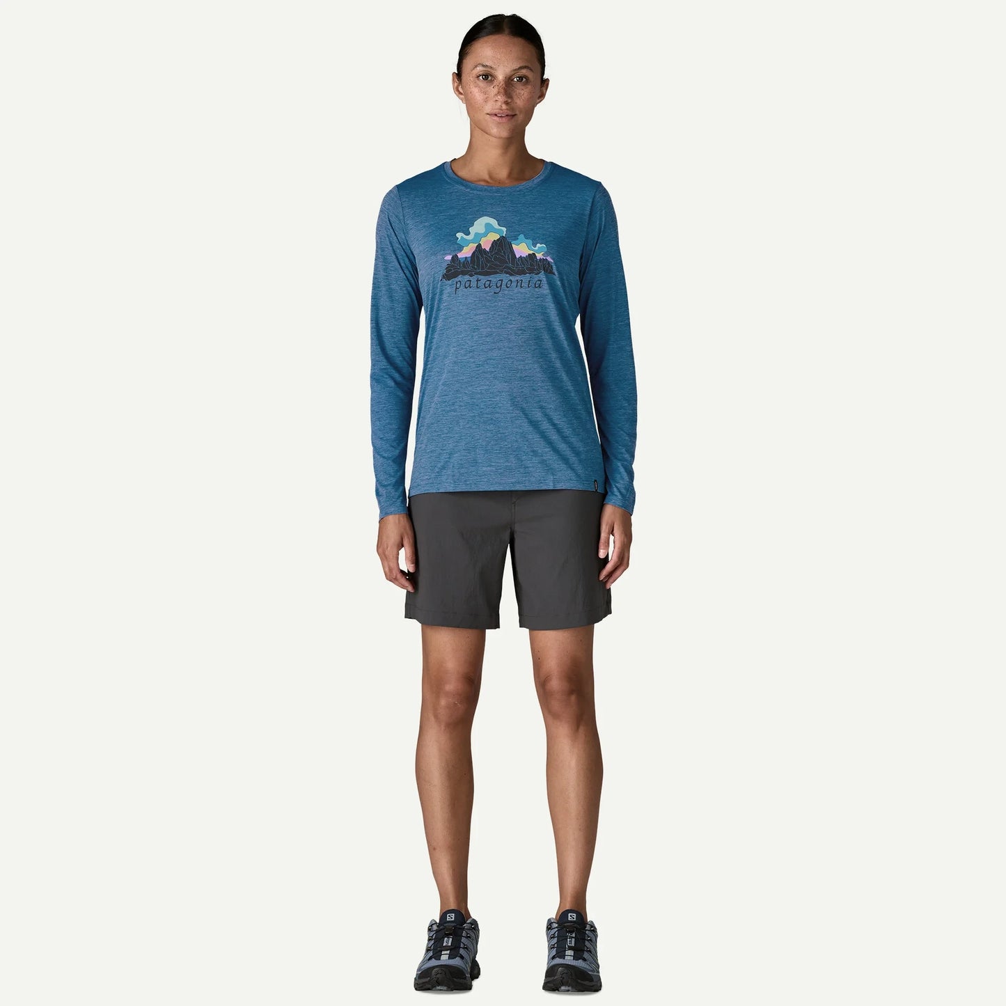 Women's Long-Sleeved Capilene® Cool Daily Shirt - Fitz Roy Nimbus - US 2122