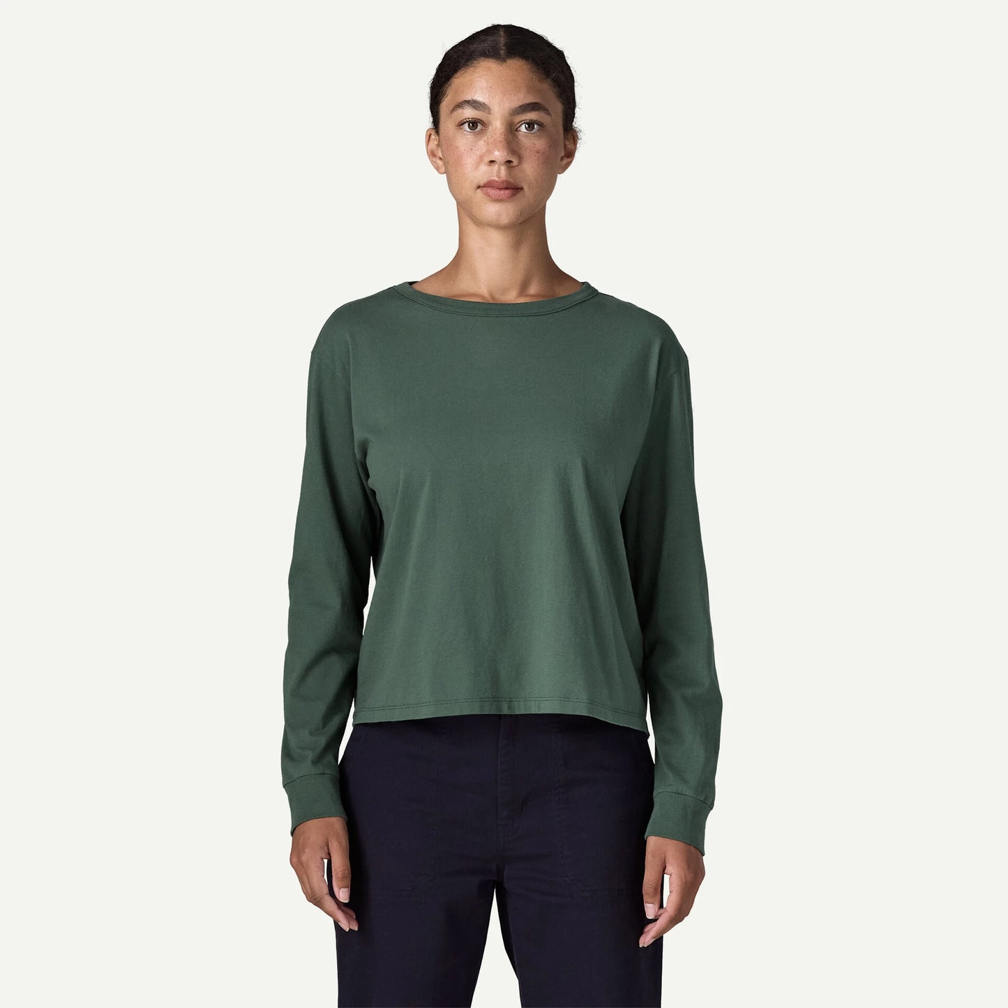 Women's Long-Sleeved Daily Easy-Cut T-Shirt - US 2249