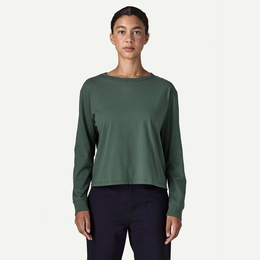 Women's Long-Sleeved Daily Easy-Cut T-Shirt - US 3840