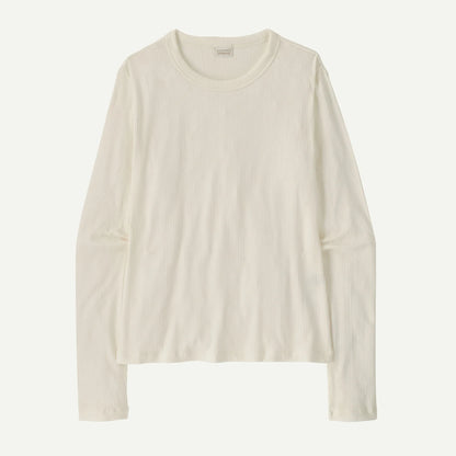 Women's Long-Sleeved Rib-Knit Top - US 8212