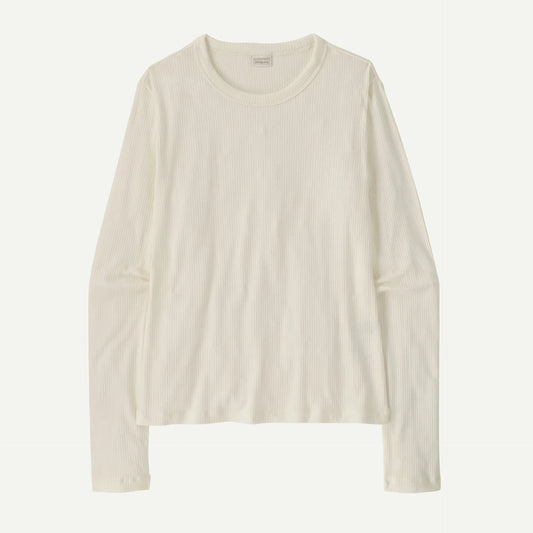 Women's Long-Sleeved Rib-Knit Top - US 8212