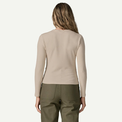 Women's Long-Sleeved Rib-Knit Top - US 8212