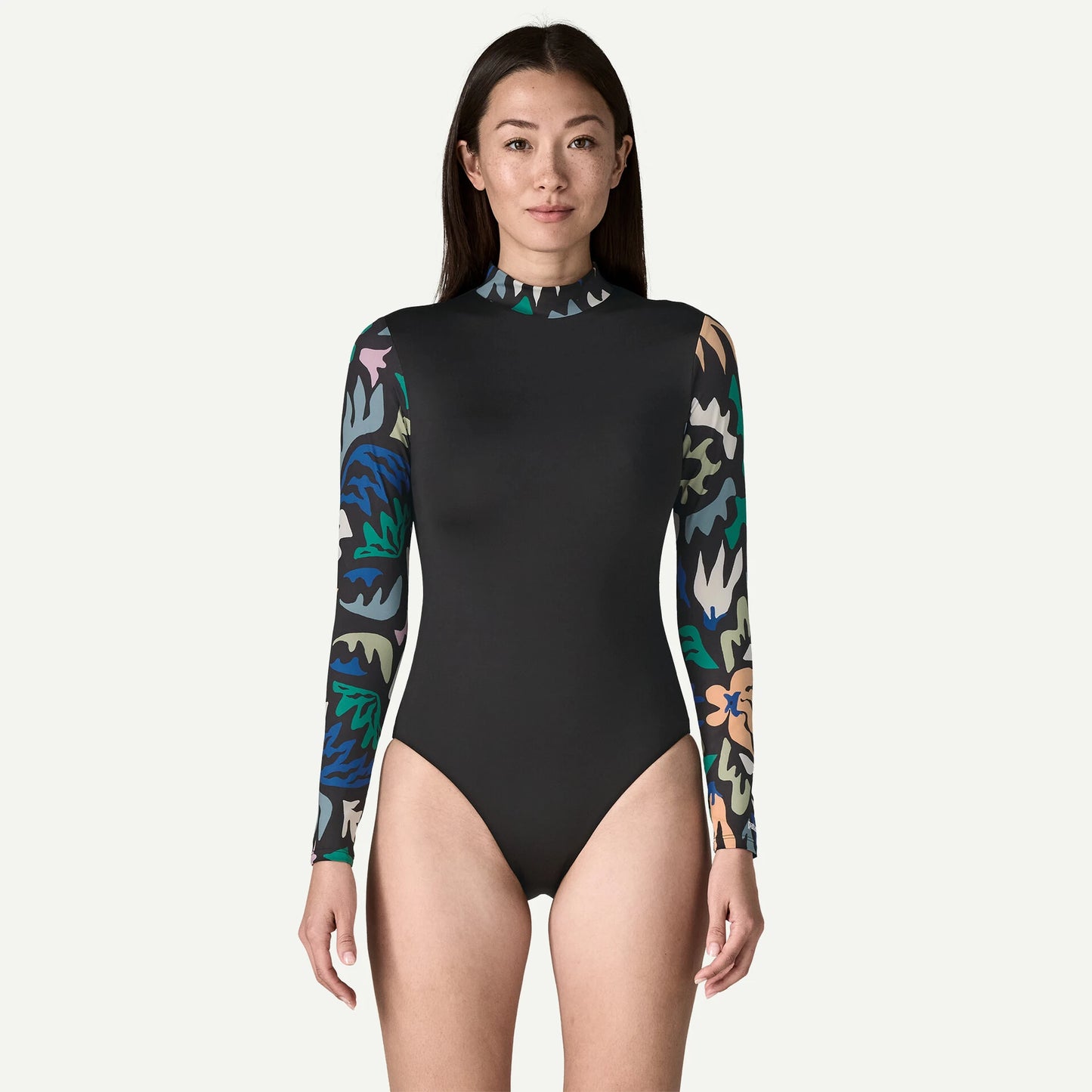 Women's Long-Sleeved Swell Seeker One-Piece Swimsuit - US 6266