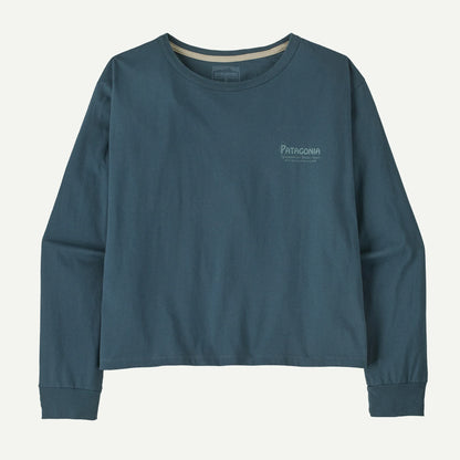 Women's Long-Sleeved Water People Banner Easy-Cut T-Shirt - US 1092