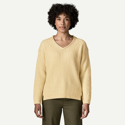 Women's Recycled Wool-Blend V-Neck Sweater - US 7432
