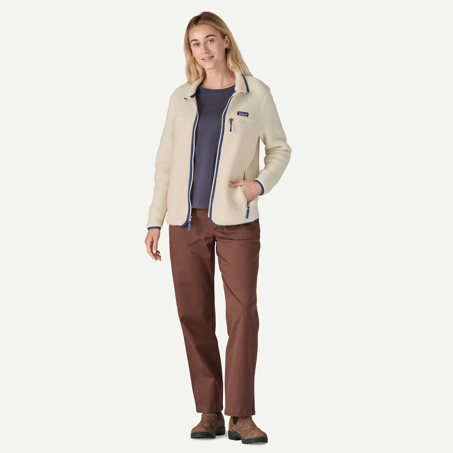 Women's Retro Pile Fleece Jacket - US 8341