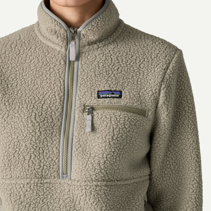 Women's Retro Pile Fleece Marsupial Pullover - US 9209