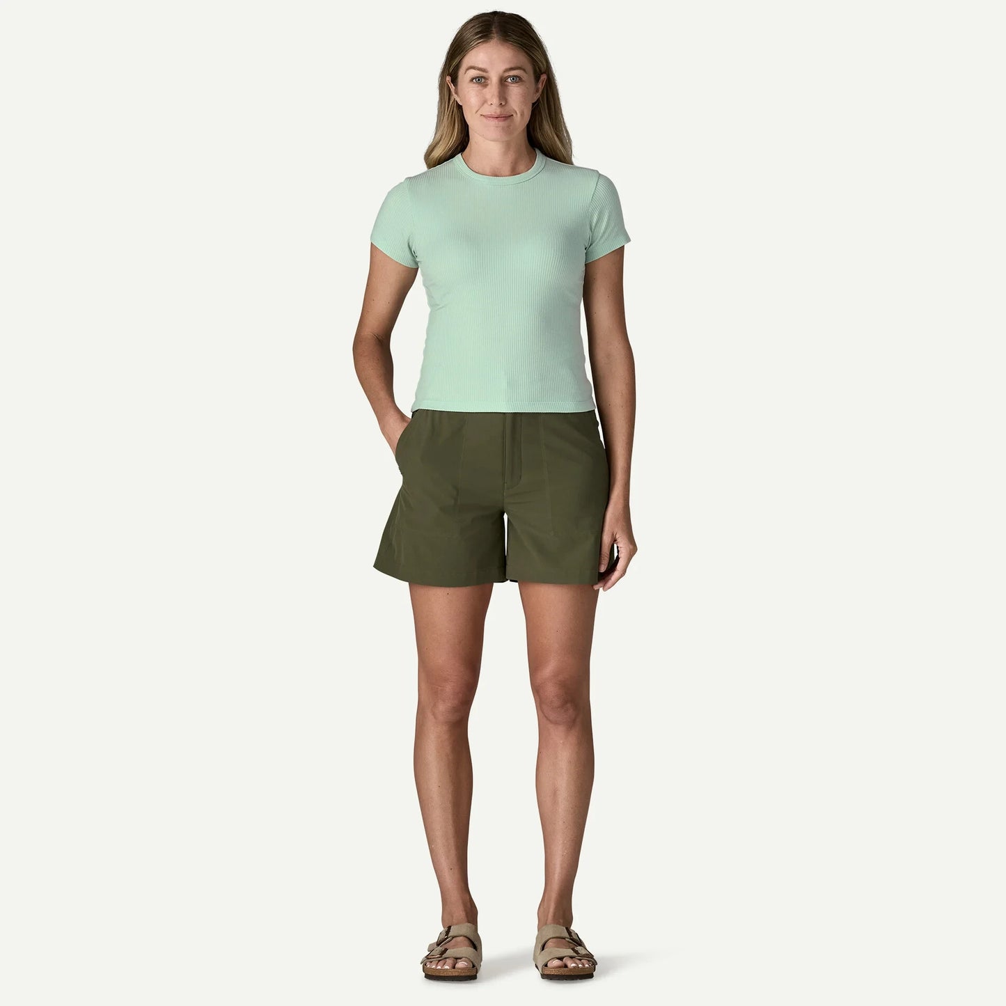 Women's Rib-Knit Top - US 8011