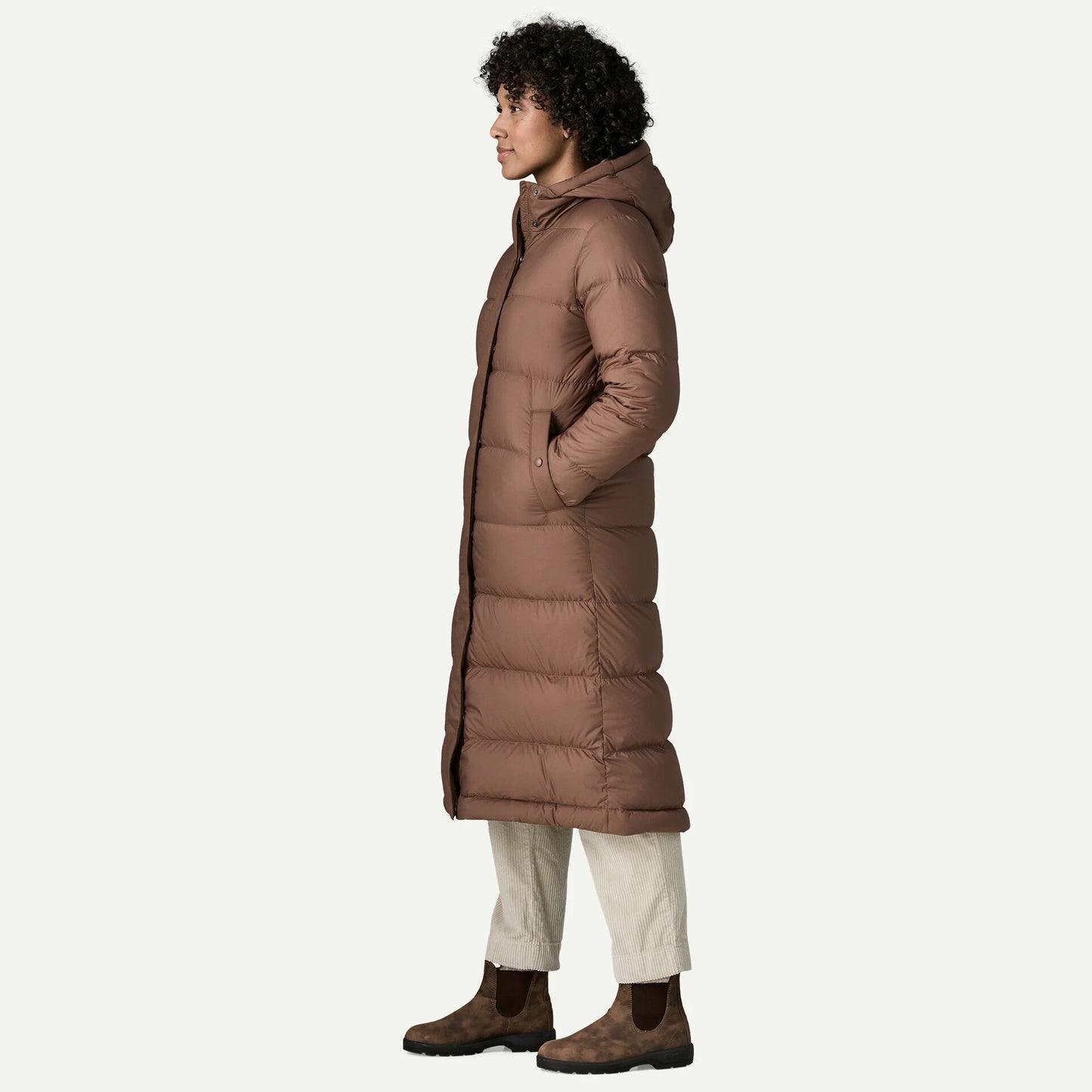 Women's Silent Down Long Parka - US 3819