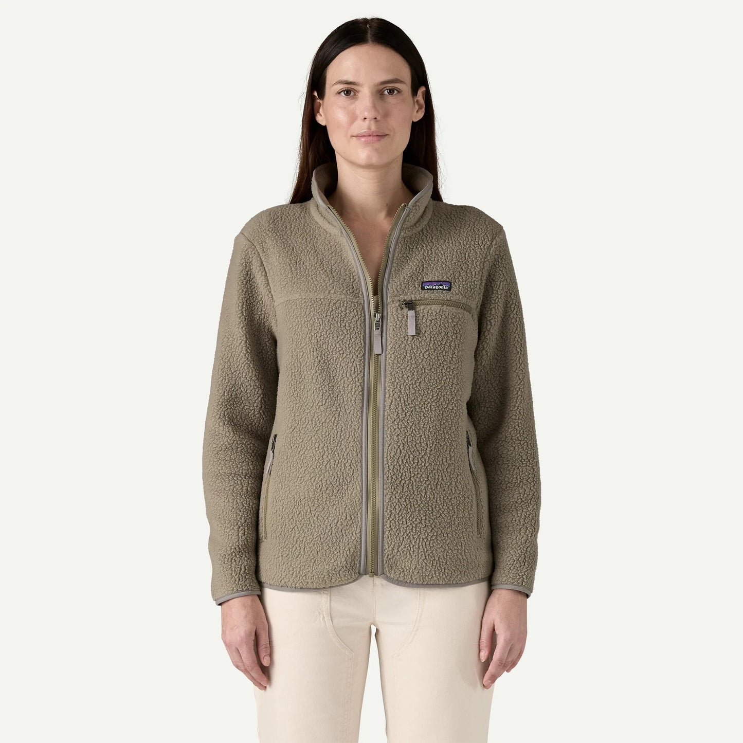 Women's Retro Pile Fleece Jacket - US 3698