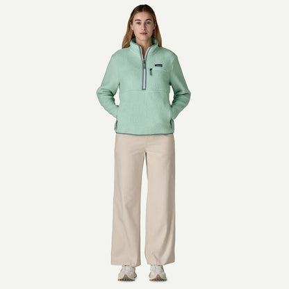 Women's Retro Pile Fleece Marsupial Pullover - US 2056