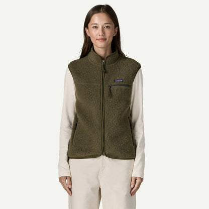 Women's Retro Pile Fleece Vest - US 7378