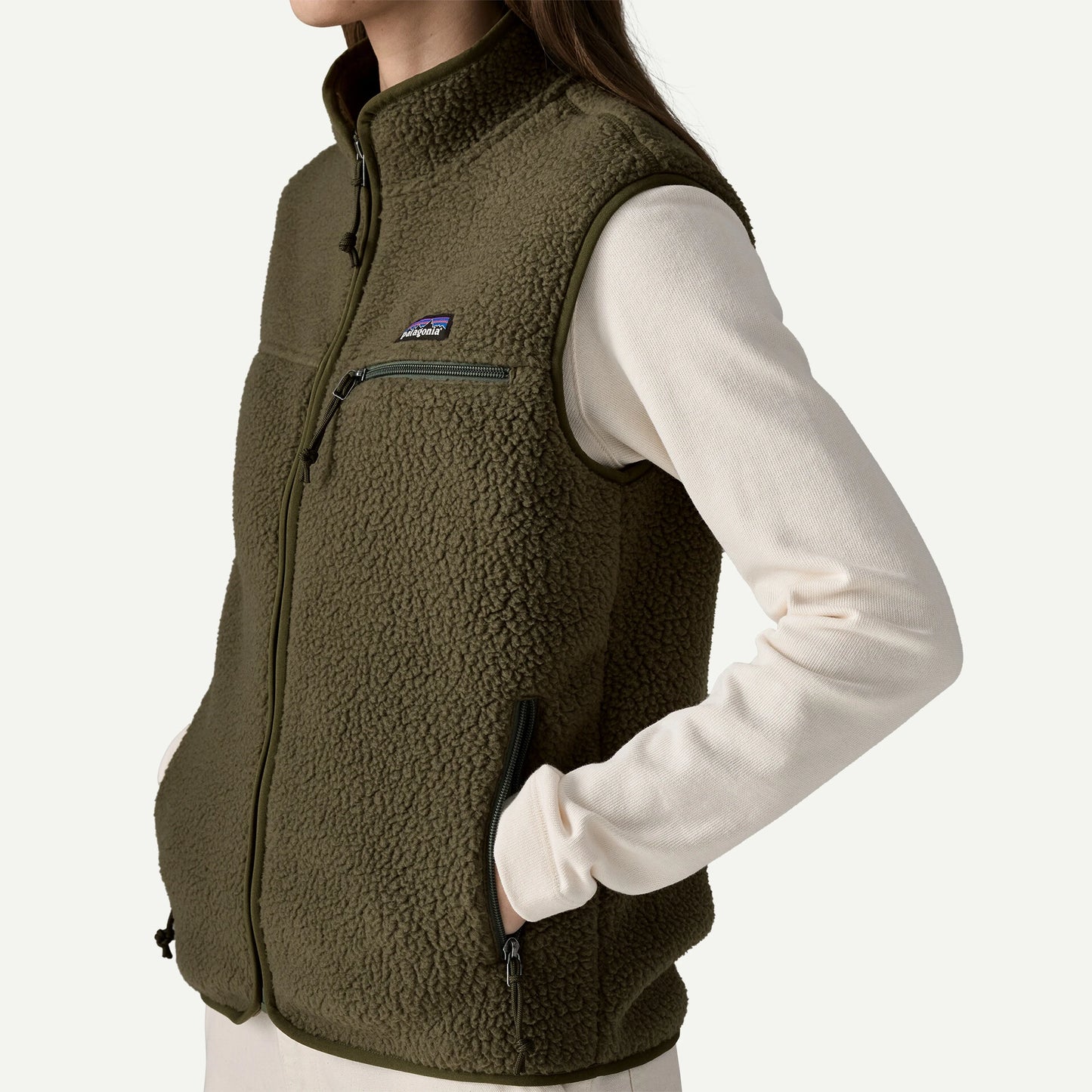 Women's Retro Pile Fleece Vest - US 7378
