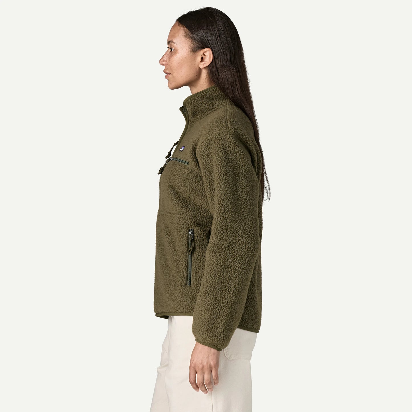 Women's Retro Pile Marsupial Fleece Pullover - US 8649