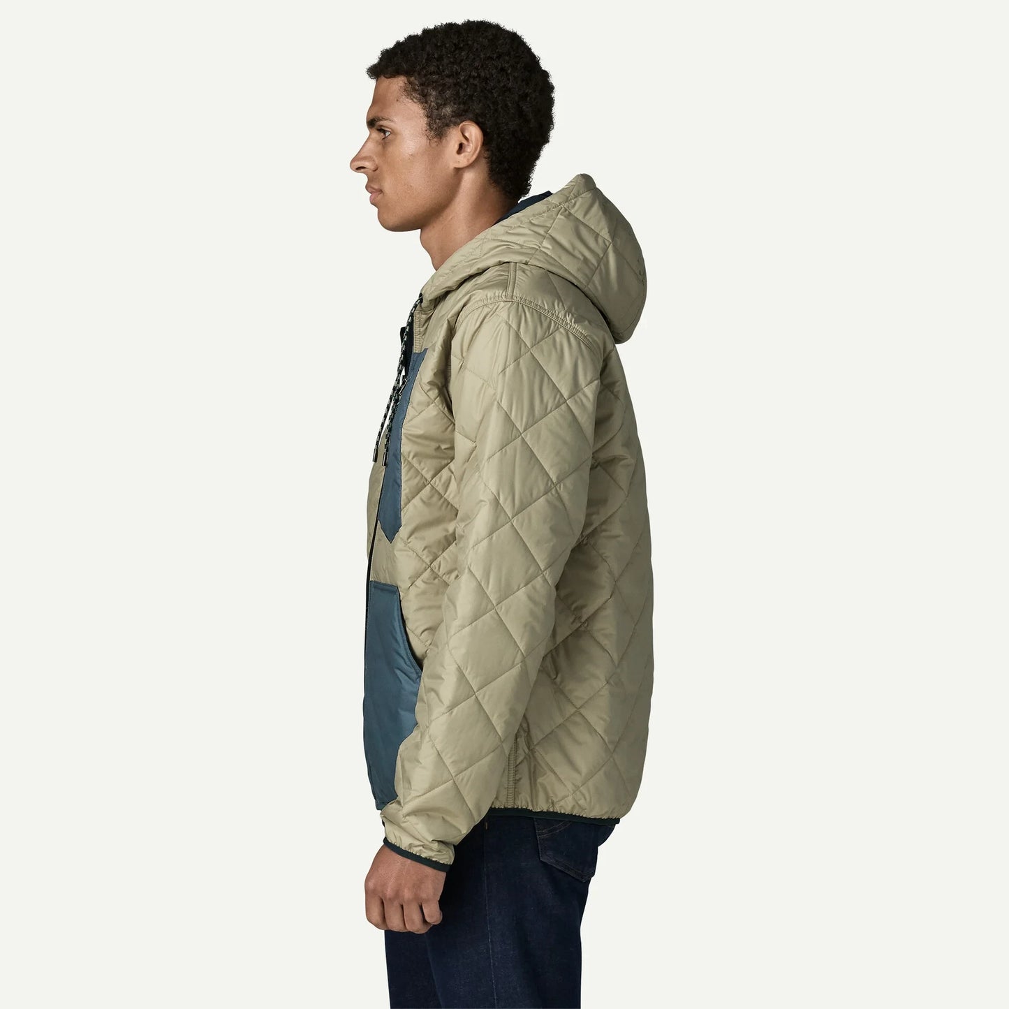 Men's Diamond Quilted Bomber Hoody - US 3305