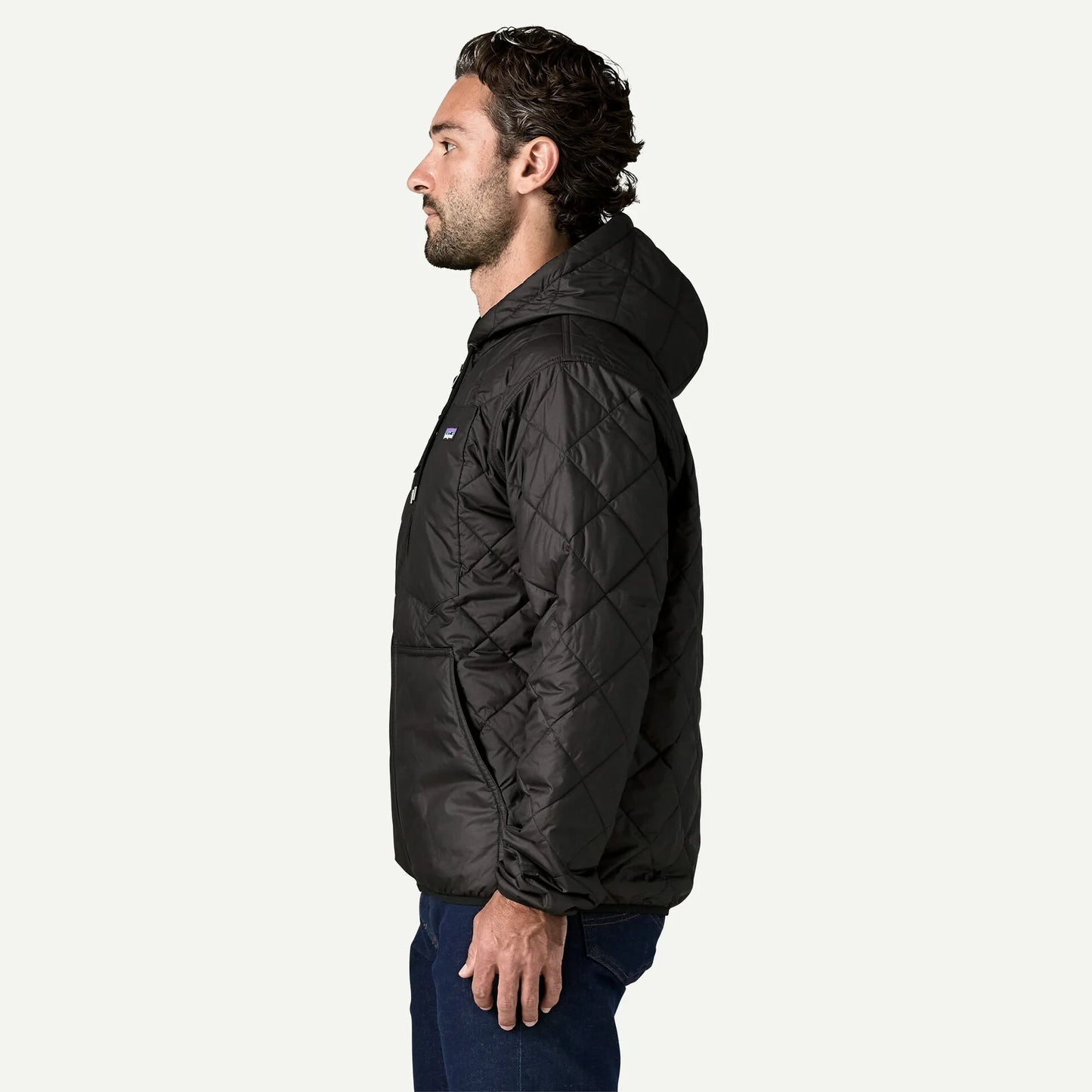 Men's Diamond Quilted Bomber Hoody - US 4859