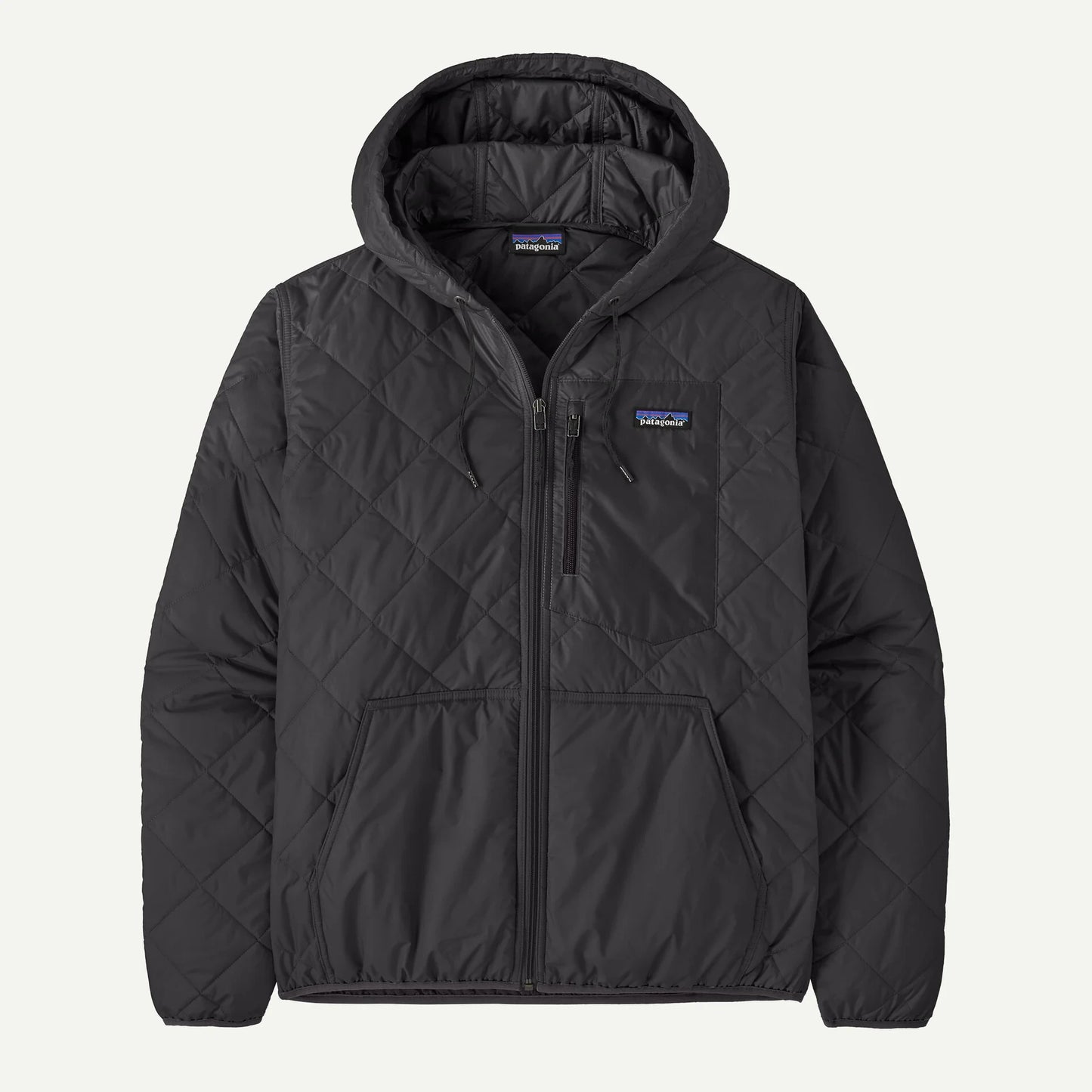 Men's Diamond Quilted Bomber Hoody - US 9879