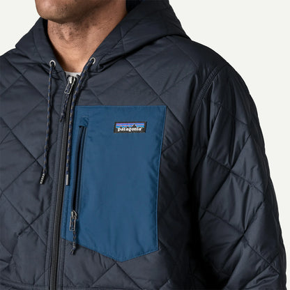 Men's Diamond Quilted Bomber Hoody - US 8953