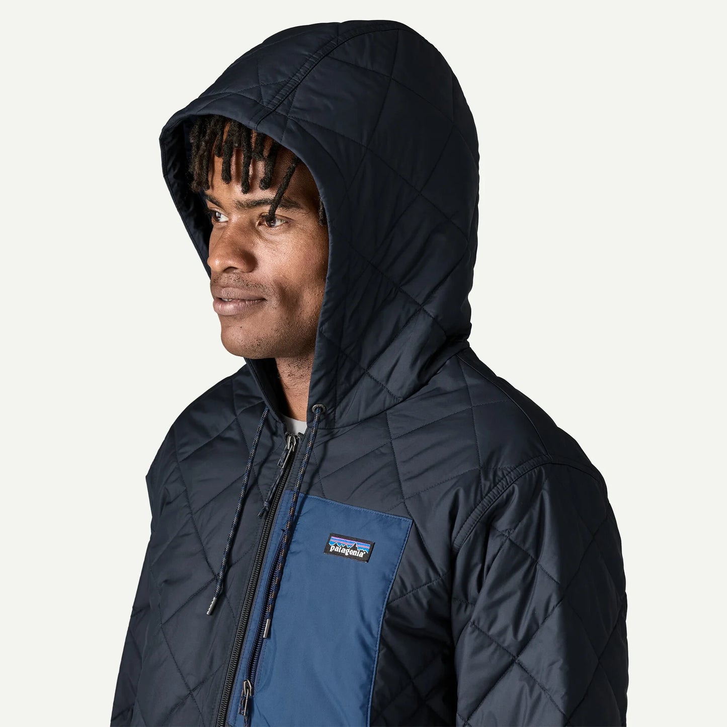 Men's Diamond Quilted Bomber Hoody - US 8953