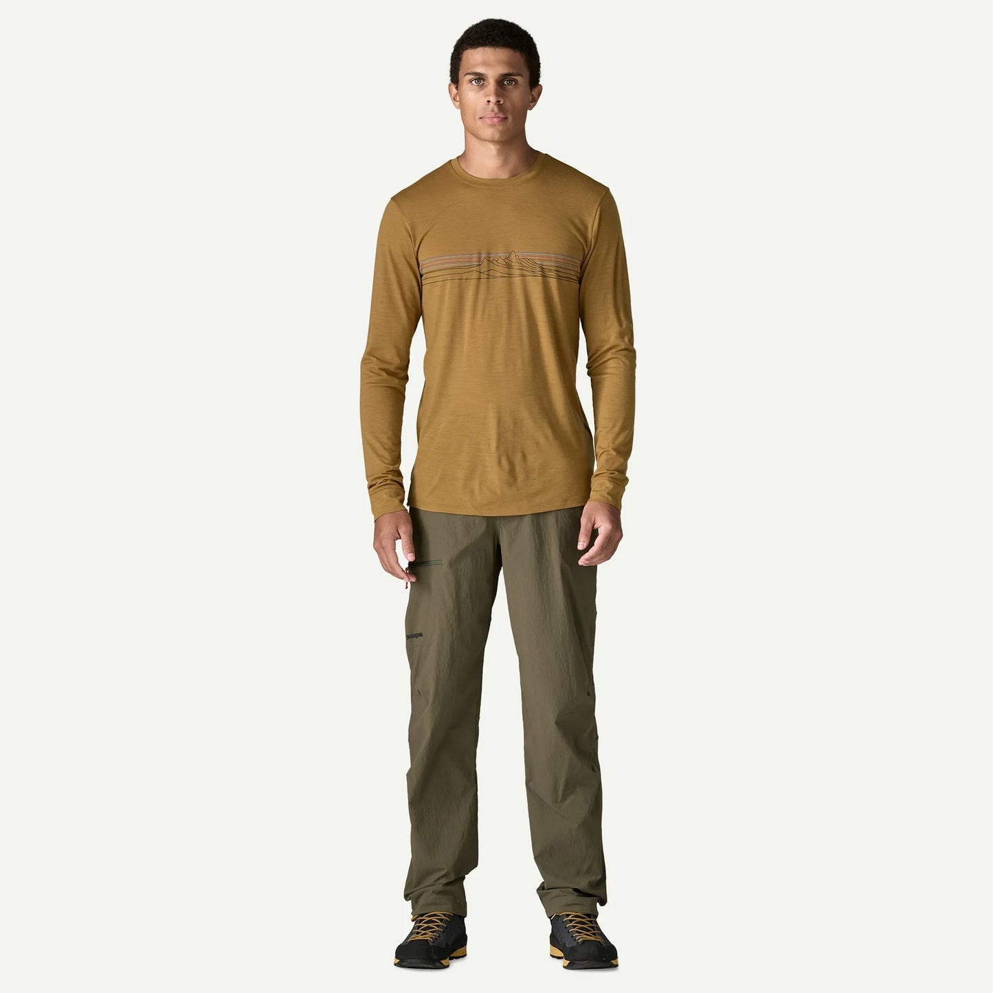 Men's Long-Sleeved Capilene® Cool Merino Blend Graphic Shirt - US 7361