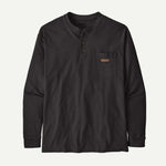 Men's Long-Sleeved Work Henley Pocket Tee - US 6088