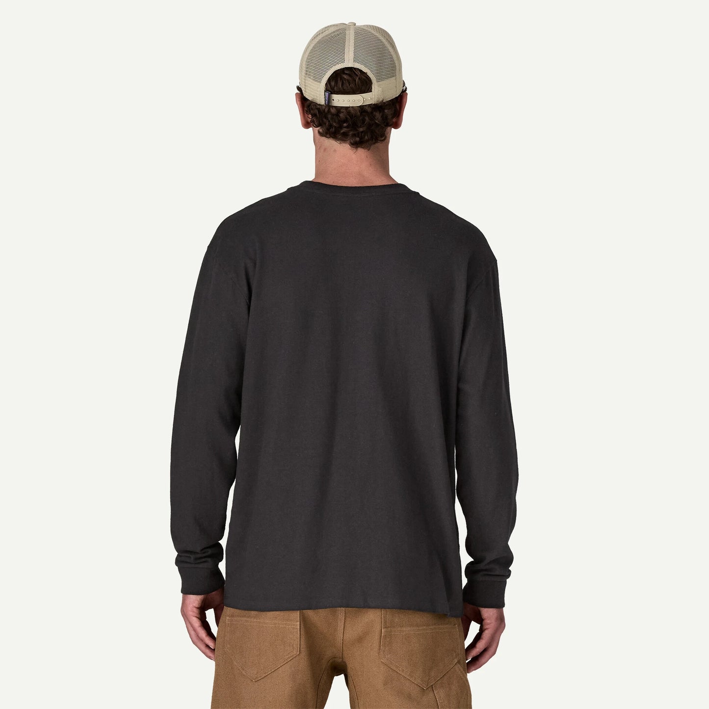 Men's Long-Sleeved Work Henley Pocket Tee - US 6088