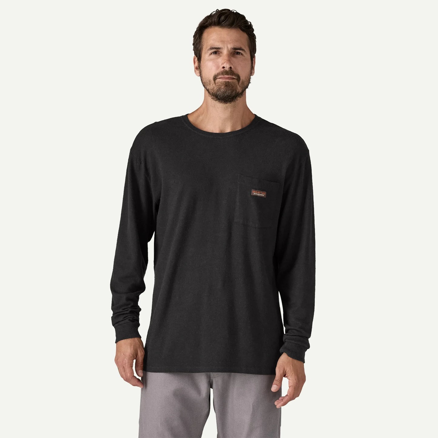 Men's Long-Sleeved Work Pocket T-Shirt - US 3726