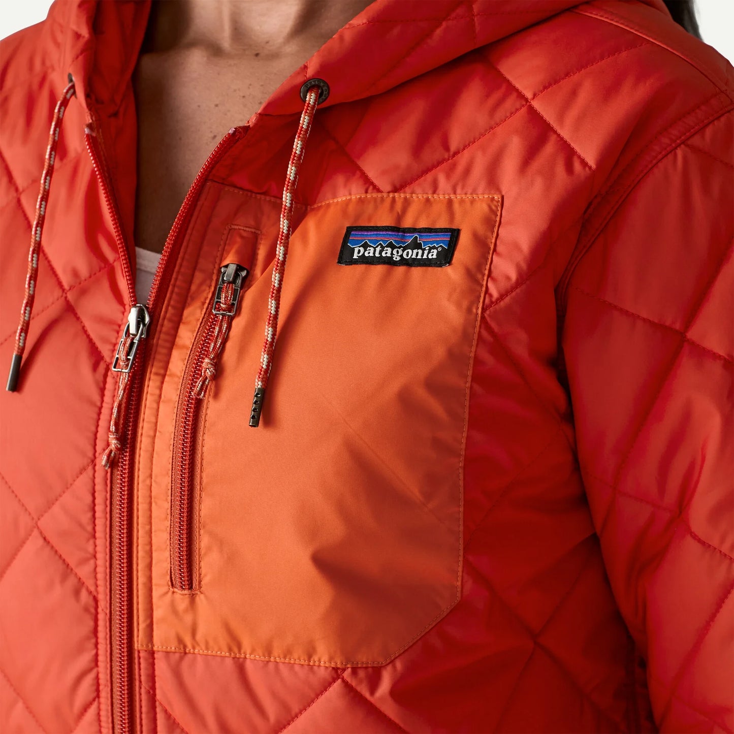 Women's Diamond Quilted Bomber Hoody - US 8642