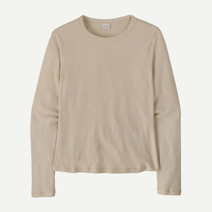 Women's Long-Sleeved Rib-Knit Top - US 9645