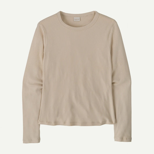 Women's Long-Sleeved Rib-Knit Top - US 9645