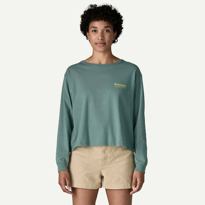 Women's Long-Sleeved Water People Banner Easy-Cut T-Shirt - US 6996